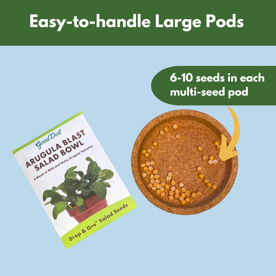 arugula plant seeds Good Dirt Seed Pack - Arugula Blast Salad Bowl